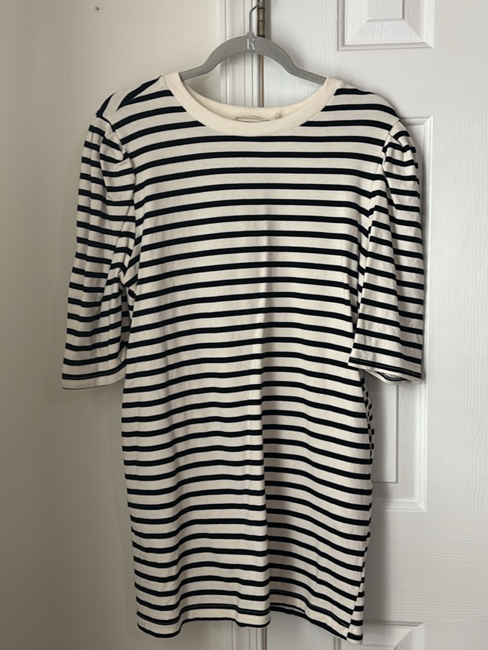 Ellison Black and White Striped Mini Dress